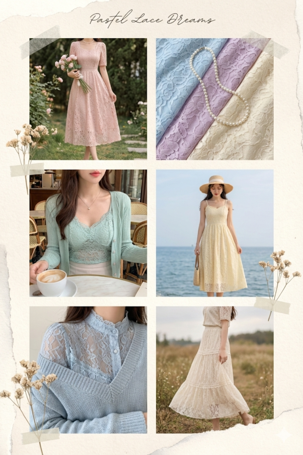 romantic lace dress feminine style