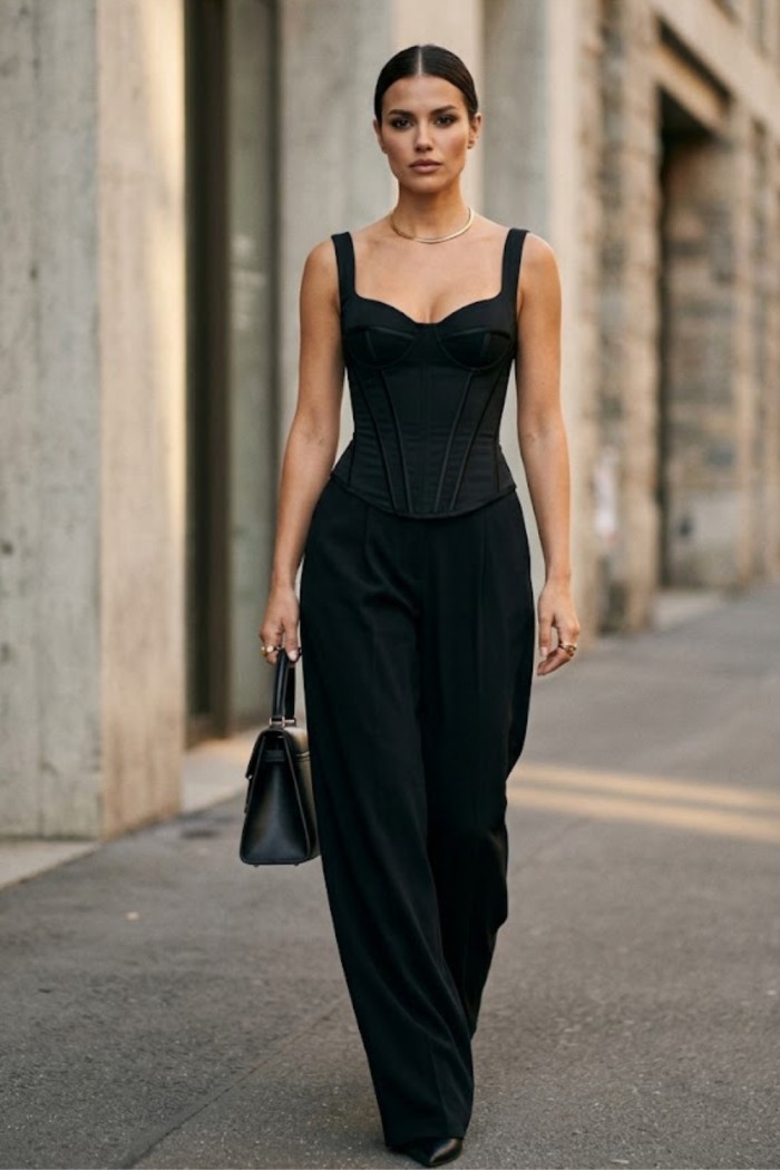 dark feminine spring outfit ideas 2026