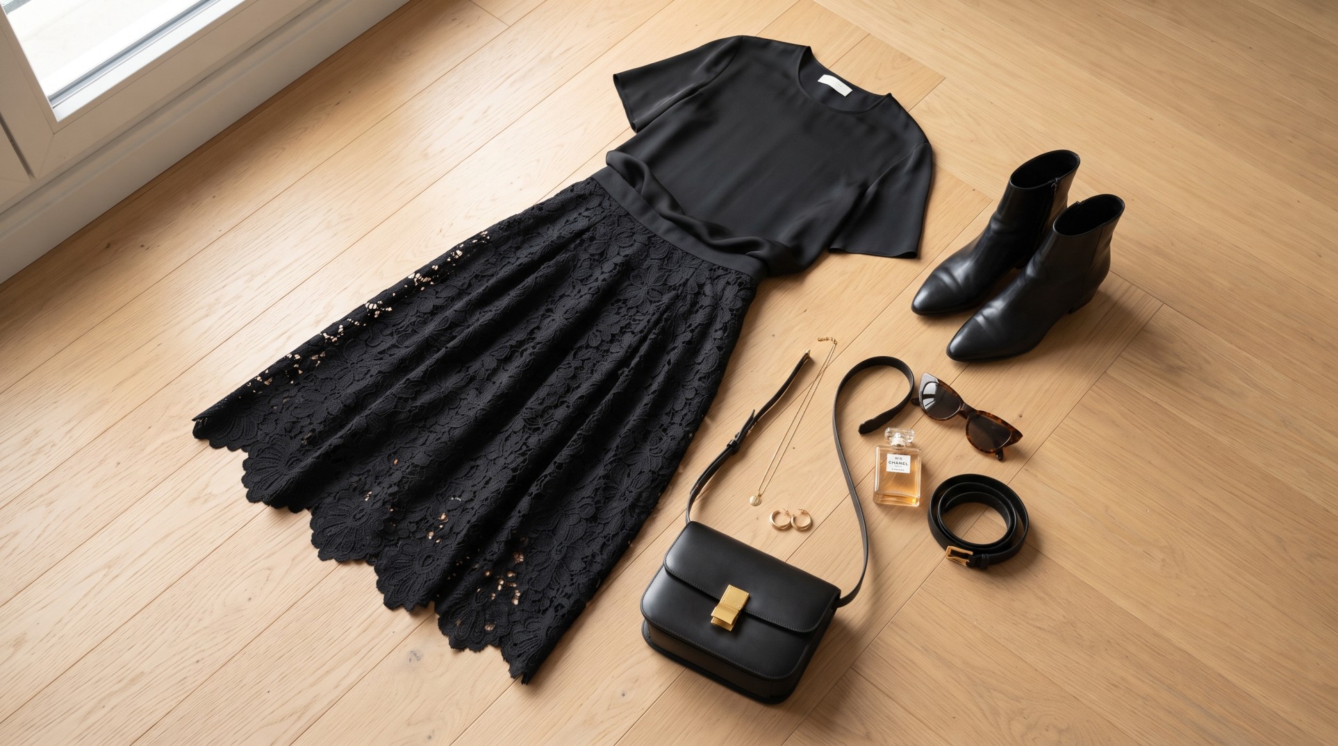 lace skirt outfits