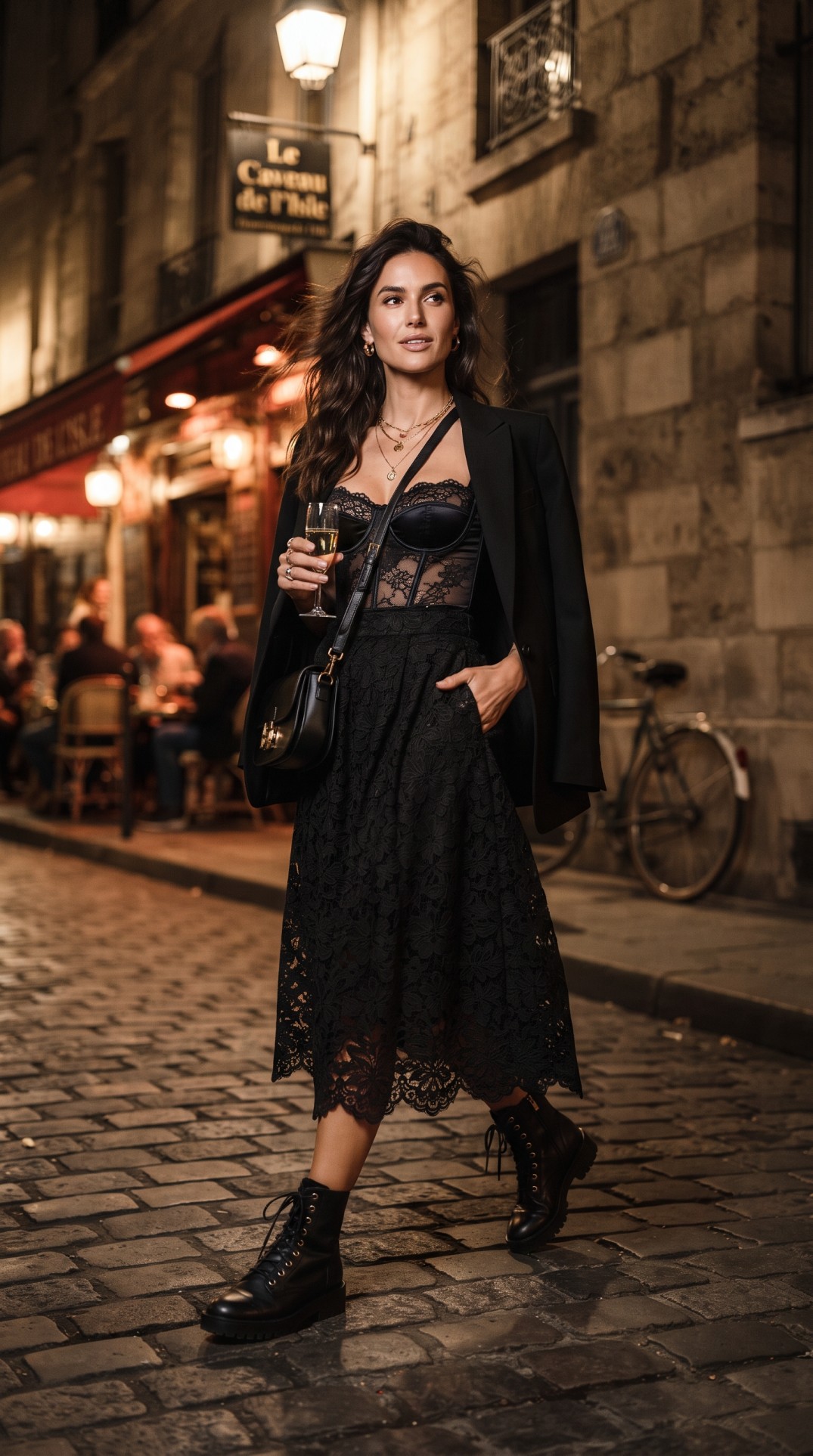 lace skirt outfits