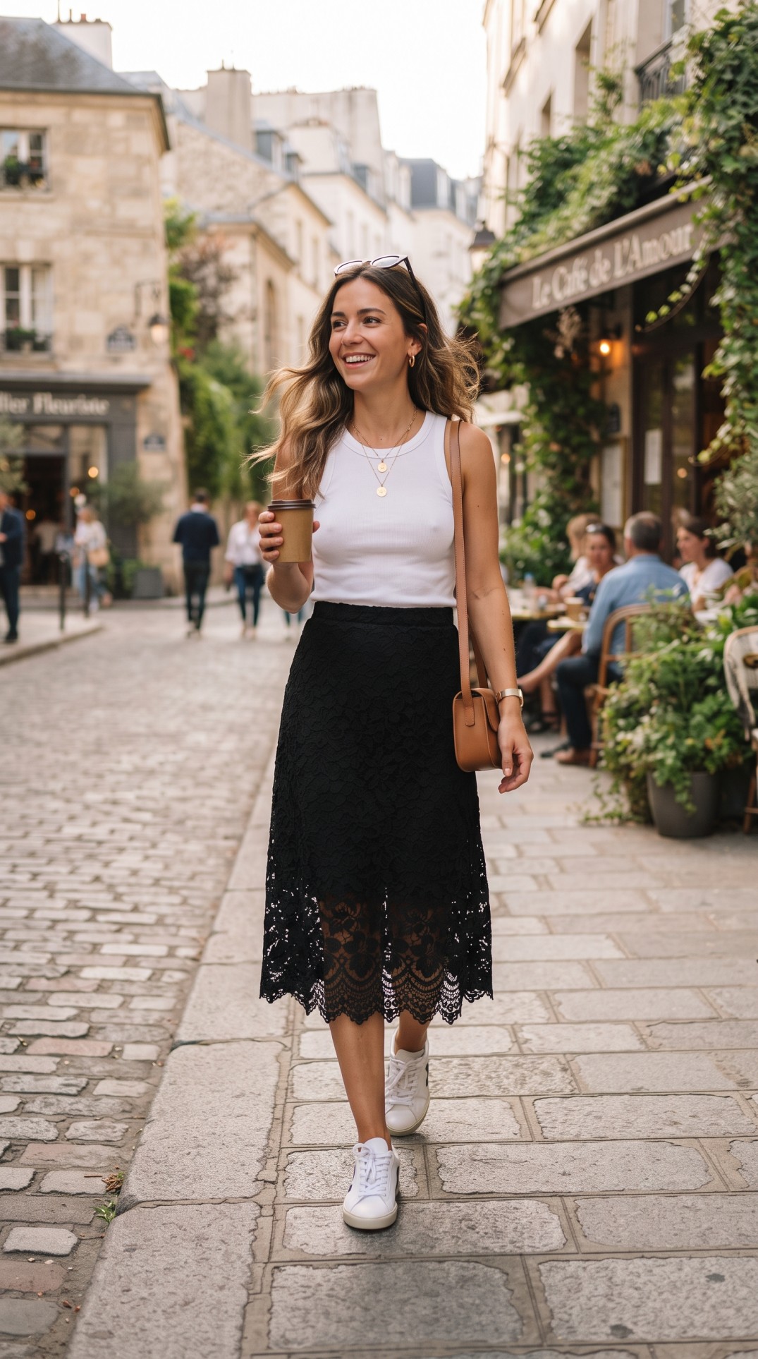 lace skirt outfits